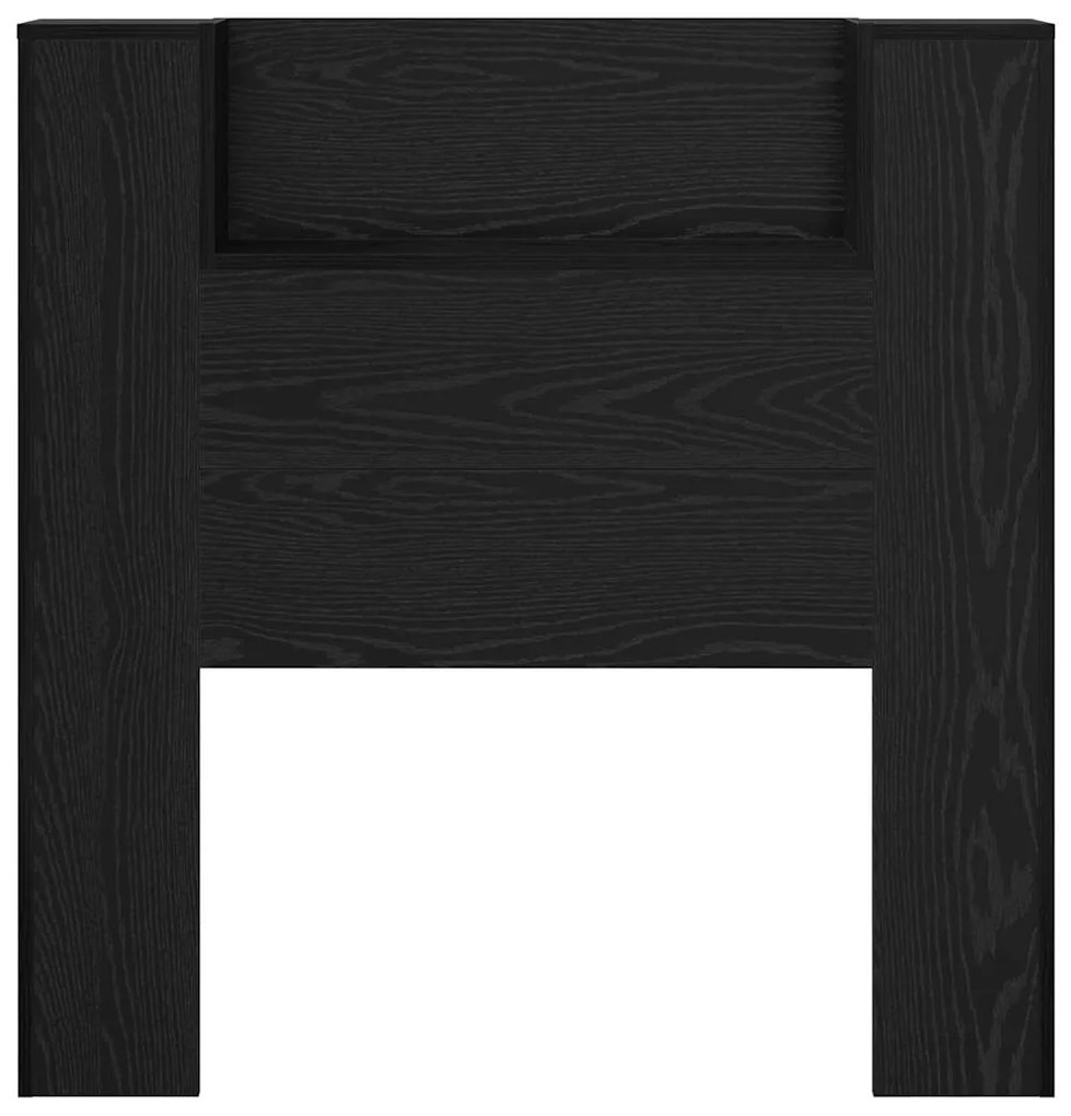 vidaXL Κεφαλάρι Μαύρη Οξυά 100 x 15 x 103,5 εκ. Επεξεργασμένο ξύλο