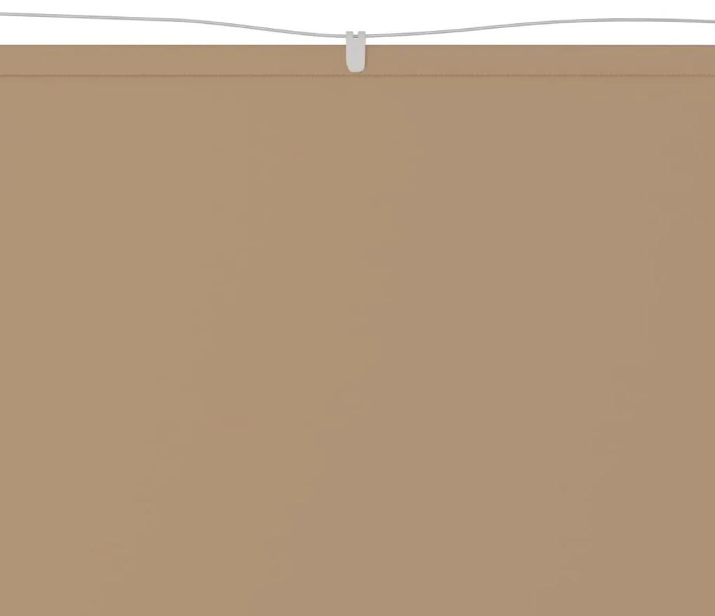 vidaXL Τέντα Κάθετη Taupe 180 x 600 εκ. από Ύφασμα Oxford