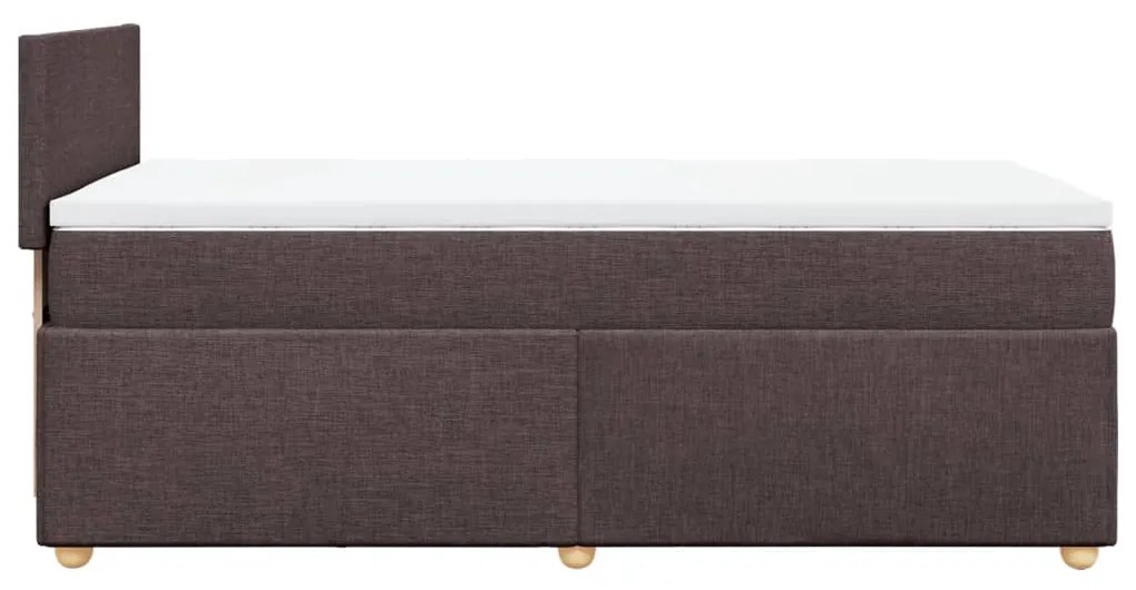 ΚΡΕΒΑΤΙ BOXSPRING ΜΕ ΣΤΡΩΜΑ ΣΚΟΥΡΟ ΚΑΦΕ 90X200 ΕΚ. ΥΦΑΣΜΑΤΙΝΟ 3288859