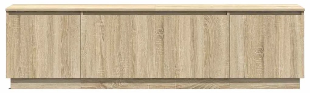 vidaXL Βιτρίνα τηλεόρασης με LED Sonoma Δρυς 180 x 38 x 49 εκ