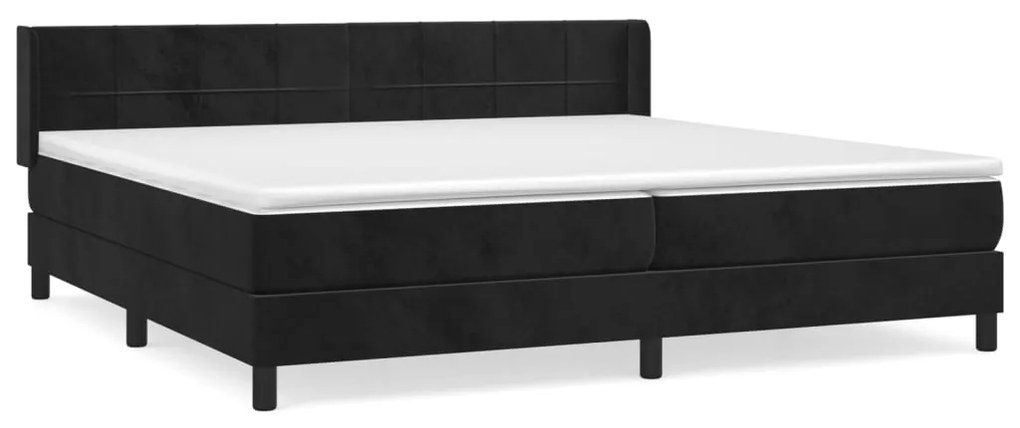 ΚΡΕΒΑΤΙ BOXSPRING ΜΕ ΣΤΡΩΜΑ ΜΑΥΡΟ 200X200 ΕΚ. ΒΕΛΟΥΔΙΝΟ 3130981