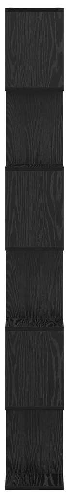 vidaXL Βιβλιοθήκη Μαύρου Δρυός 70x24x193.5 cm Μηχανικής Ξυλείας