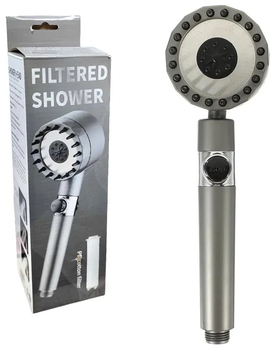 Τηλέφωνο Κεφαλή Ντους Μπάνιου με Φίλτρο - Turbocharged Shower Head