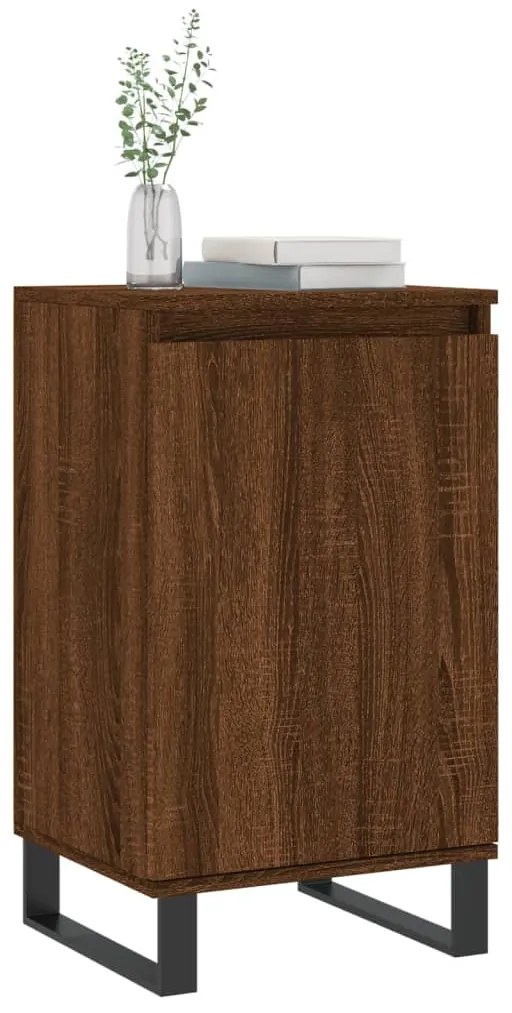 vidaXL Ντουλάπια 2 τεμ. Καφέ Δρυς 40x35x70 εκ. από Επεξεργασμένο Ξύλο