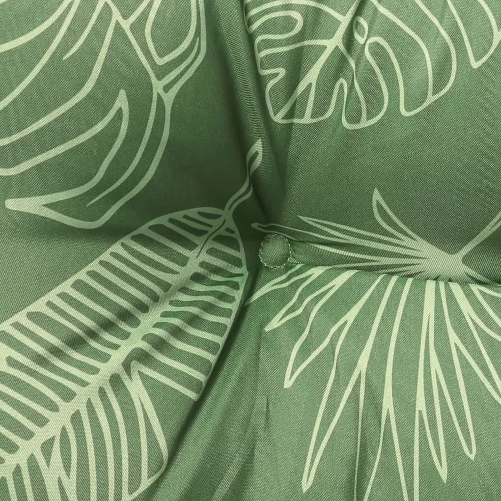 Μαξιλάρι Παλέτας με Σχέδιο Φύλλων 80 x 40 x 12 εκ. Υφασμάτινο - Πράσινο