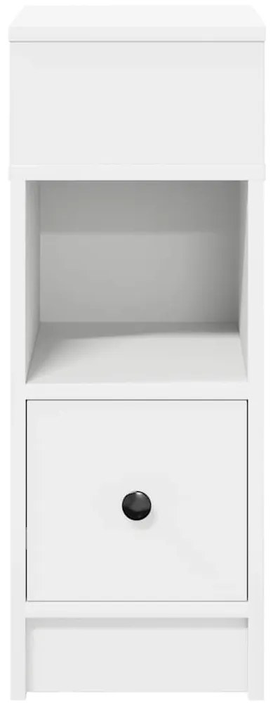 vidaXL Κομοδίνο με συρτάρι Λευκό 25x31x66 cm