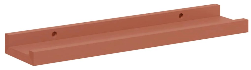 vidaXL Ράφι Τοίχου 4 pcs Κόκκινο 40 x 9 x 3 cm Επεξεργασμένο ξύλο