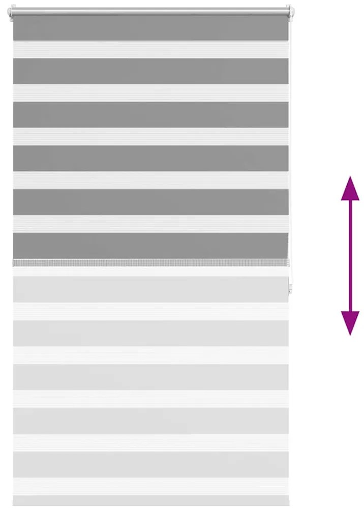 Σύστημα Σκίασης Ρόλερ Zebra Γκρι 80 x 175 εκ.