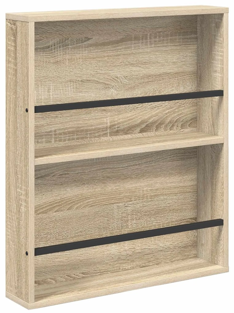 vidaXL Ράφι Περιοδικών με ράφι 2 pcs Δρύς Sonoma 60 x 12 x 70 εκ