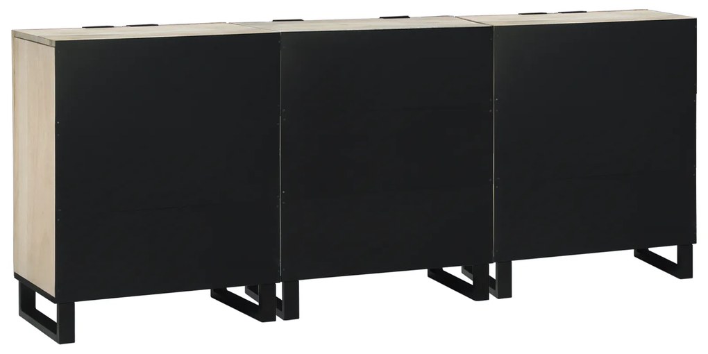 vidaXL Σετ Επίπλων Μπάνιου με συρτάρι 3 pcs Λευκό 180 x 33 x 75 εκ.