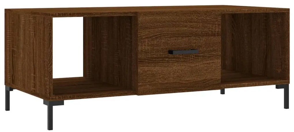 vidaXL Τραπεζάκι Σαλονιού Καφέ Δρυς 102x50x40 εκ. Επεξεργασμένο Ξύλο