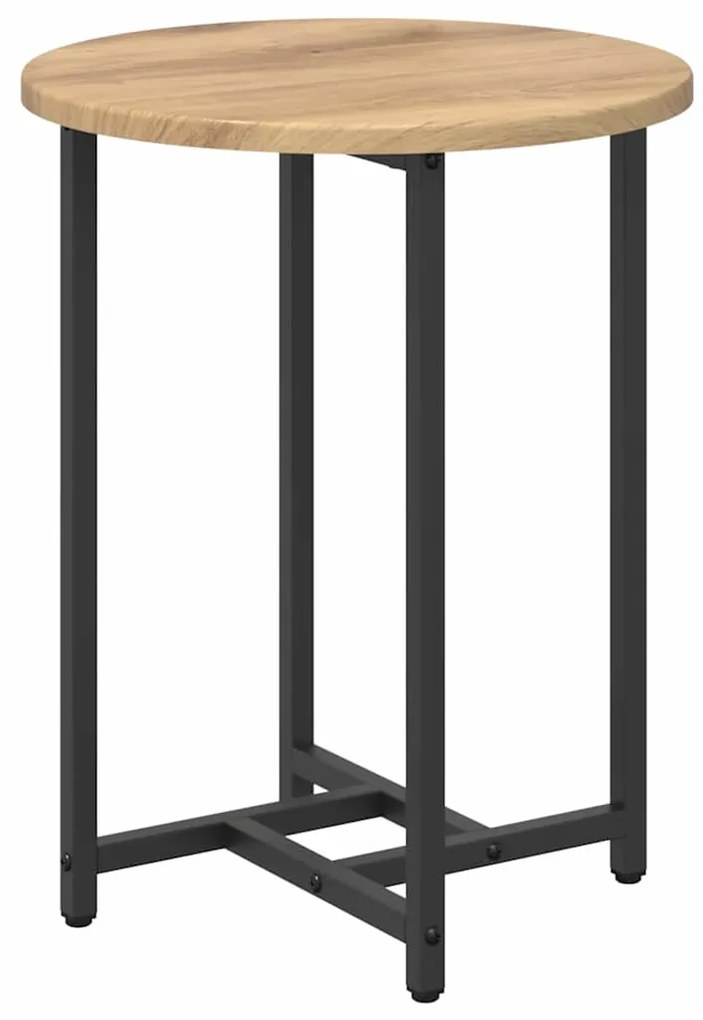 vidaXL Σετ βοηθητικά τραπεζάκια 2 pcs Δρυς Artisan και Μαύρο