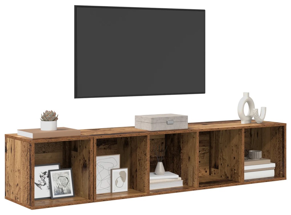 vidaXL 2 pcs Παλιό ξύλο 37 x 37 x 142.5 εκ Επεξεργασμένο ξύλο
