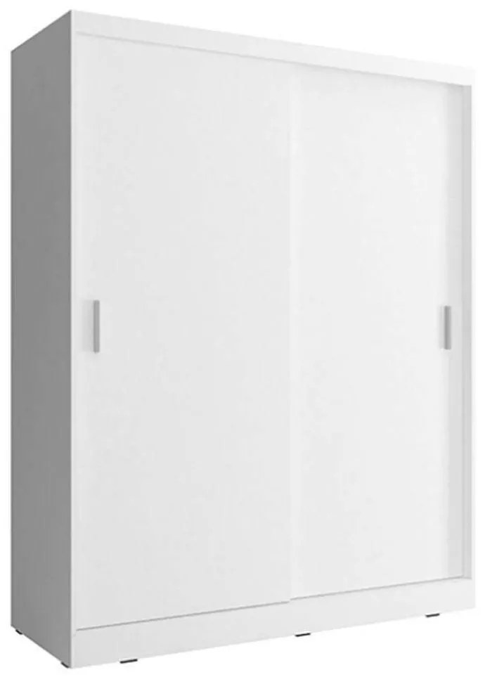 Ντουλάπα Δίφυλλη Συρόμενη 24114-WKw-150 150x200x62cm White Δίφυλλη Particle Board