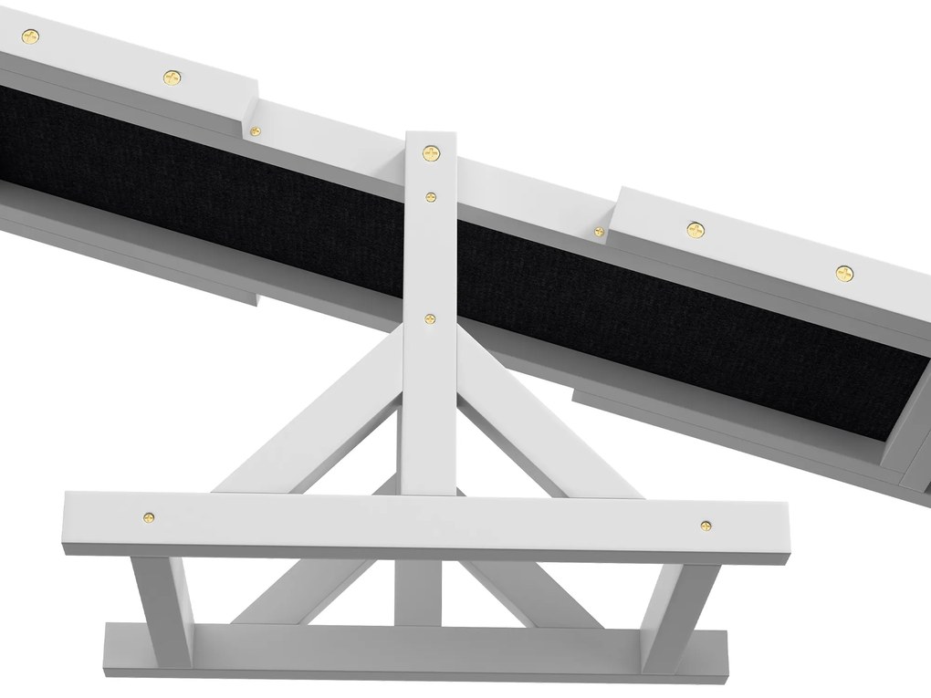 PawHut Ράμπα ισορροπίας για σκύλους για εκπαίδευση Agility, αντιολισθητική, αντοχή έως 50 kg, 180 x 30 x 30 cm