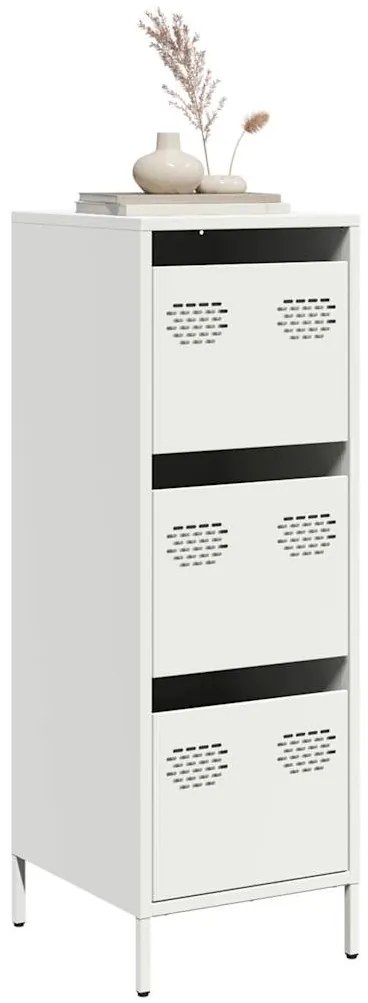 vidaXL Ντουλάπι Λευκό 39x35x103,5 εκ. από Ατσάλι