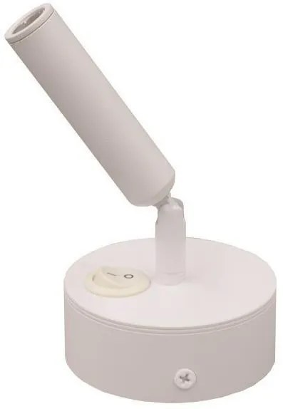 Φωτιστικό Σποτ Κινητό LED 3W 3000K Αλουμινίου ARISTON 2 Eurolamp-145-25212-Λευκό 145-25212