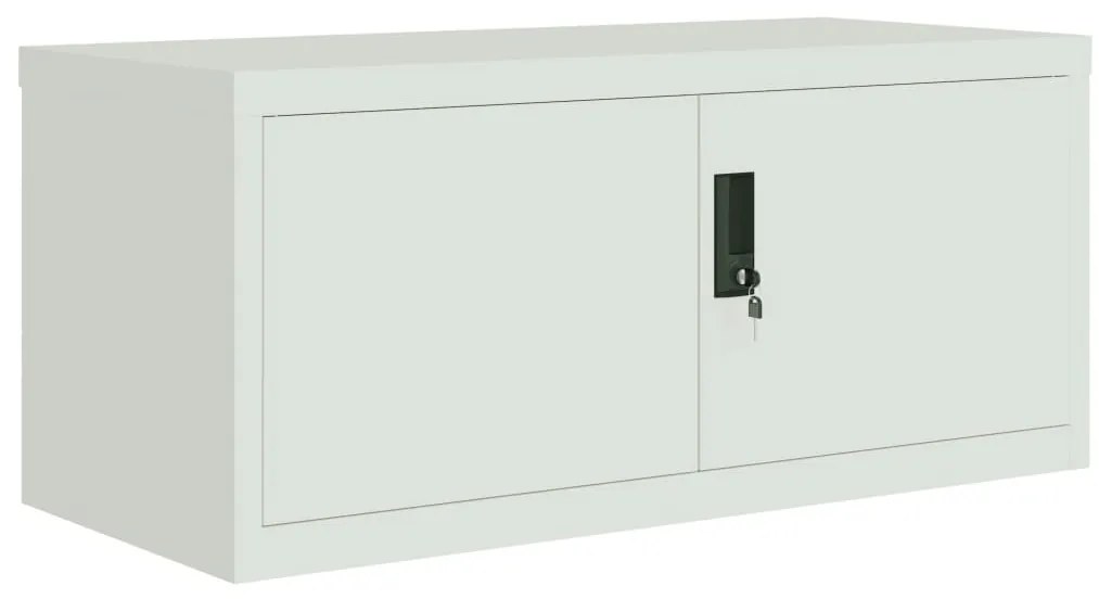 vidaXL Αρχειοθήκη Αν. Γκρι 90 x 40 x 130 εκ. Ατσάλινη