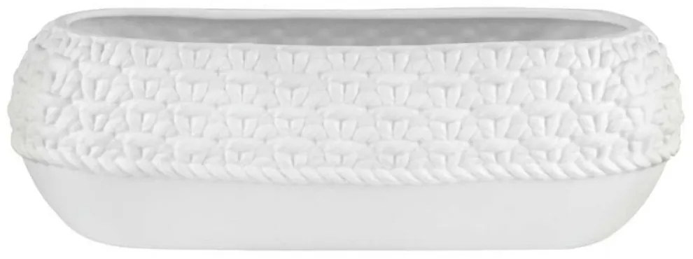 Κασπώ Knit RD0017219 30x11,5x9cm White Raeder Πορσελάνη