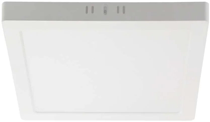 V-TAC Φωτιστικό Οροφής Εξωτερικό LED Mini Backlit 18W 1850lm 360° IP20 Τετράγωνο Ζεστό Λευκό Άσπρο Σώμα 10498