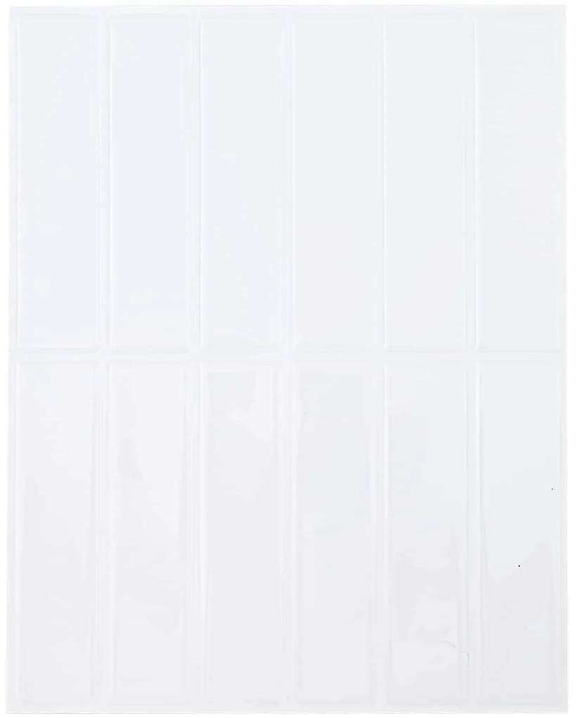 vidaXL Ορθογώνιο Πλακάκι 20 pcs Λευκό 29 x 23 x 0,08 εκ