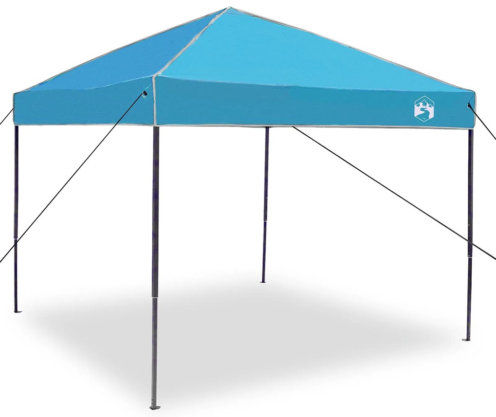 vidaXL Σκηνή Σκίασης Μπλε 250 x 250 x 227 / 236 / 245 εκ. Ύφασμα Oxford