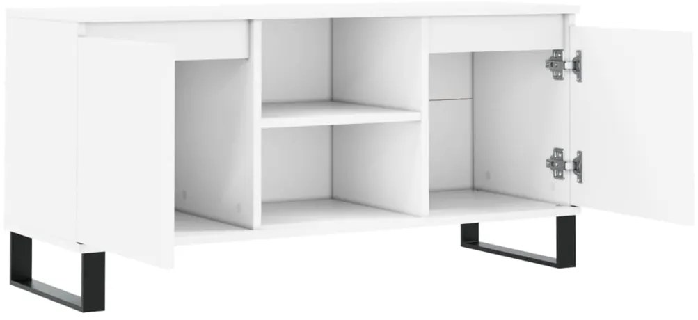 vidaXL Έπιπλο Τηλεόρασης Λευκό 104 x 35 x 50 εκ. από Επεξεργ. Ξύλο