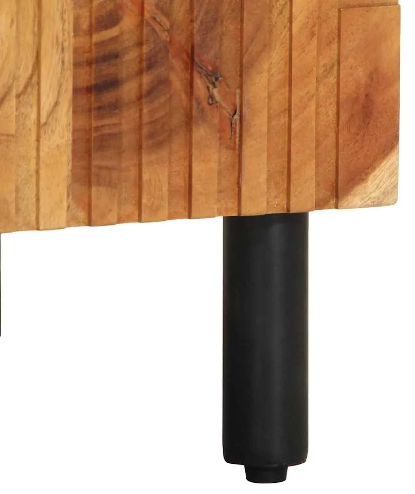 vidaXL Ντουλάπι Μπάνιου Καφέ 38 x 33.5 x 58 εκ. Μασίφ ξύλο ακακίας