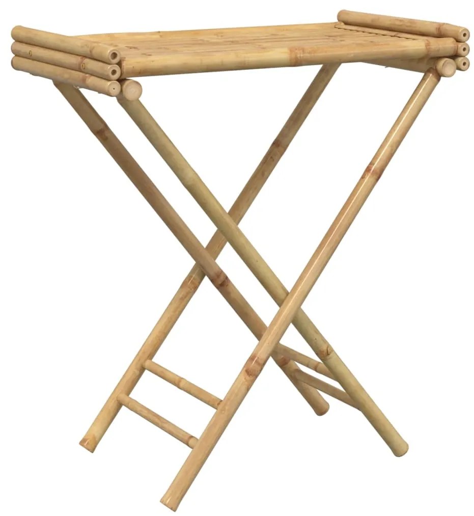 vidaXL Τραπέζι Δίσκος Πτυσσόμενο 70,5 x 42,5 x 80 εκ. από Μπαμπού