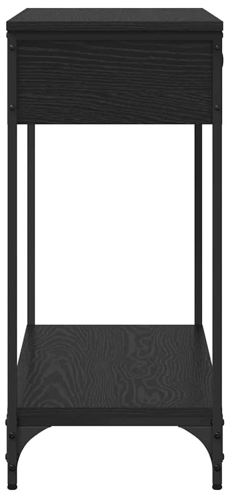 vidaXL Τραπέζι κονσόλας Other Μαύρη δρυς 100 x 34.5 x 75 εκ.