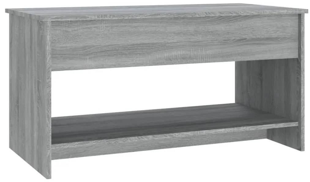vidaXL Τραπεζάκι Σαλονιού Γκρι Sonoma102x50x52,5 εκ.Επεξεργασμένο Ξύλο