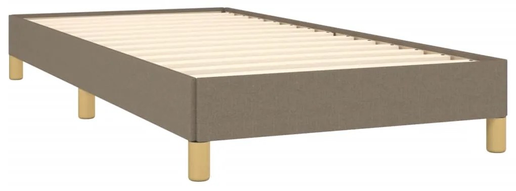 vidaXL Σκελετός Κρεβατιού Χωρίς Στρώμα Taupe 90x200 εκ. Υφασμάτινο