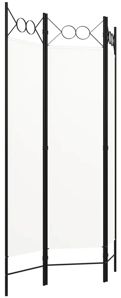 vidaXL Διαχωριστικό Δωματίου με 3 Πάνελ Λευκό 120 x 180 εκ.