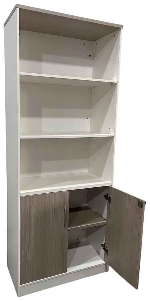 Βιβλιοθήκη γραφείου Armadi σε Sonoma - Λευκό 80x40x200εκ 80x40x200 εκ.