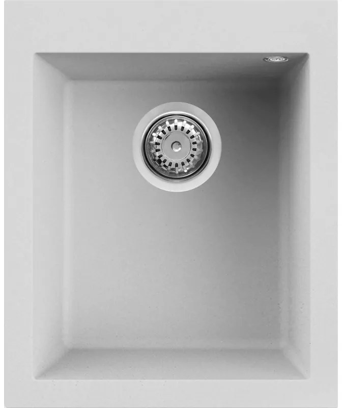 Elleci Quadra 100 Ένθετος Νεροχύτης κουζίνας Bianco Titano 68 41x50cm