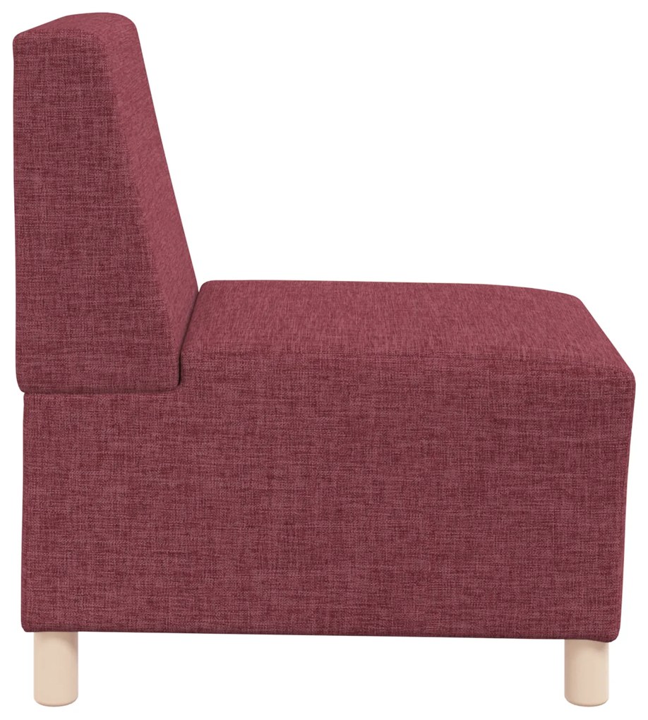 vidaXL Καθίσμα Σαλονιού 3 pcs Μπορντό 55 x 74 x 82 εκ. ύφασμα