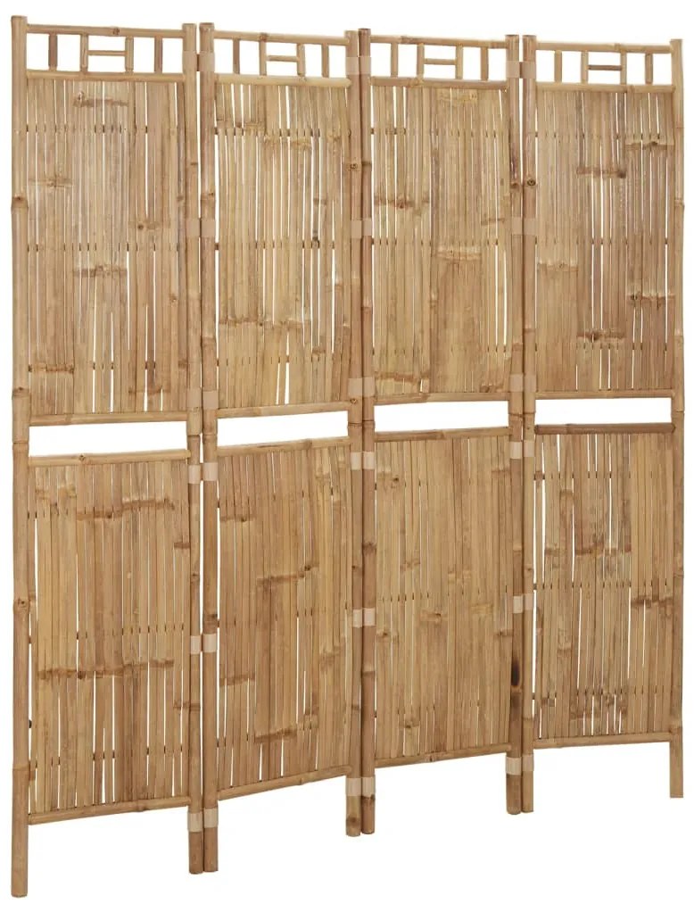 vidaXL Διαχωριστικό Δωματίου με 4 Πάνελ 160 x 180 εκ. από Μπαμπού