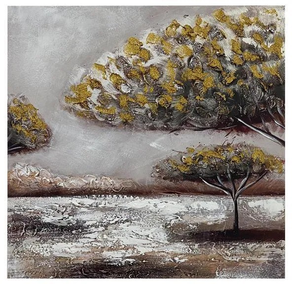 Πίνακας TREE FL3210 Fylliana σε Καμβά με Ξύλινο Πλαίσιο 60x2.3x60εκ.