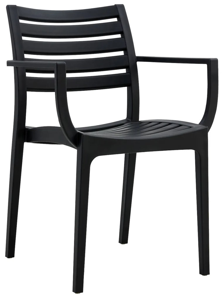 Πολυθρόνα Κήπου ArteLibre BORA-BORA Μαύρο PP 57x57x83cm