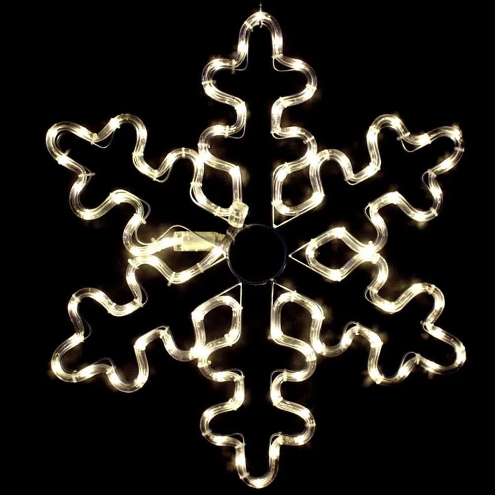 Χριστουγεννιάτικα Λαμπάκια Με Σχήμα Snowflake 96 Led XSNOWBLEDWW56 56+150cm 16,8W Clear Aca