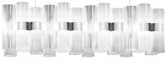 Κρεμαστό Φωτιστικό Οροφής LED 70W Dimmable Μήκος 93cm La Lollo 100 Slamp-LALSXXLWHT01T00NMTEU-Λευκό LALSXXLWHT01T00NMTEU