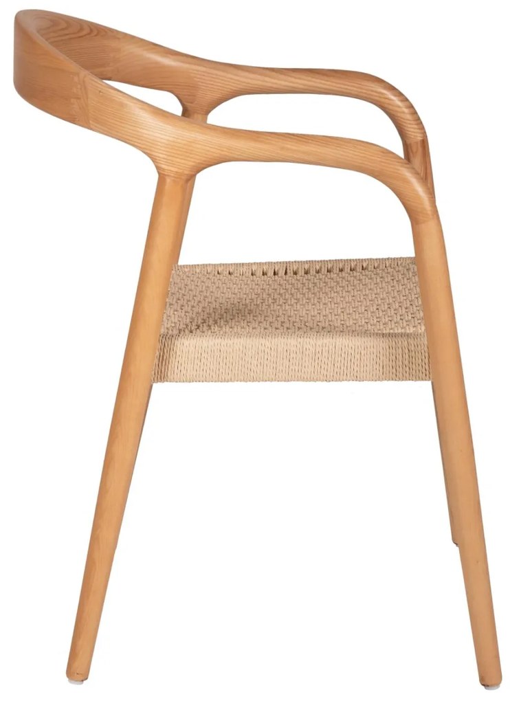 Πολυθρόνα C9874 Ξύλο Φράξινος και Paper Rope 57x54x78Yεκ. 57x54x78 εκ.