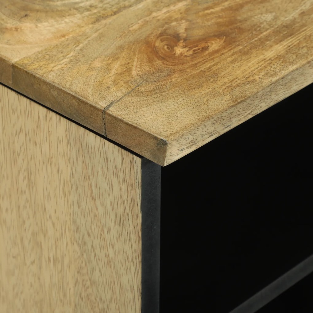 vidaXL Ντουλάπα τηλεόρασης - 100 x 33.5 x 46 εκ., φτιαγμένη από μασίφ ξύλο μάνγκο.