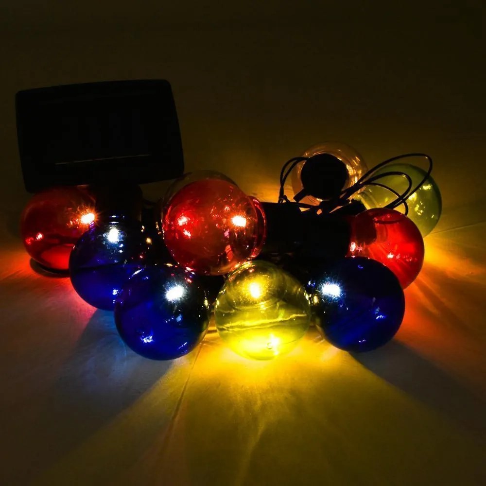 Ηλιακά Λαμπιόνια Γιρλάντα 10τμχ RGB OEM 29567