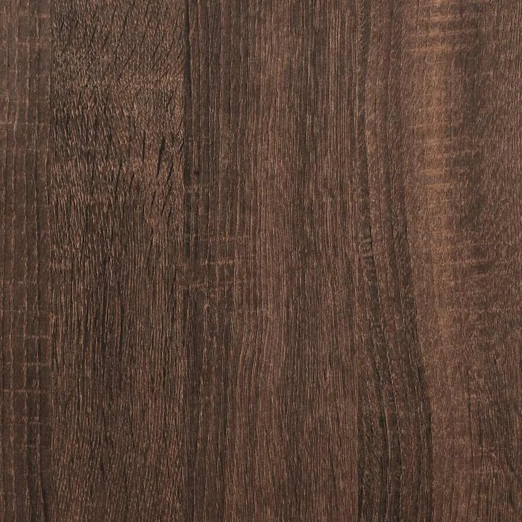 Κομοδίνο Επιτοίχιο Καφέ Δρυς 45x26x28,5 εκ. 858608