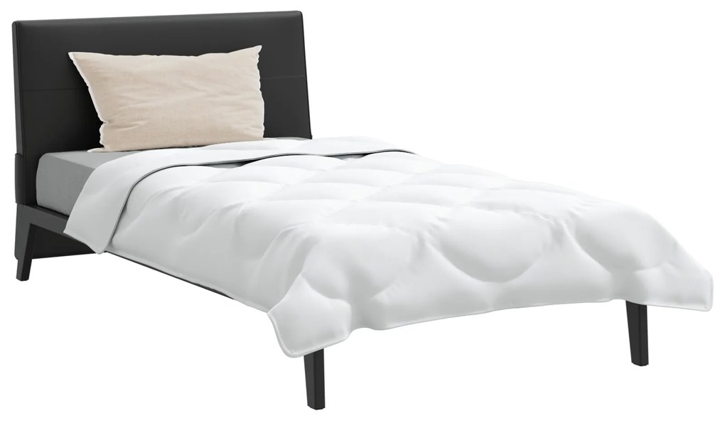vidaXL Πάπλωμα με μαξιλάρι 2 pcs Λευκό 140 x 200 cm Μικροΐνες