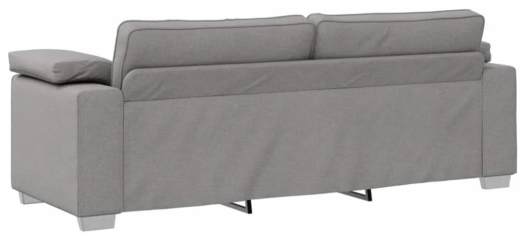 vidaXL Καναπές με μαξιλάρι Σκούρο γκρι 219 x 77 x 82 εκ ύφασμα