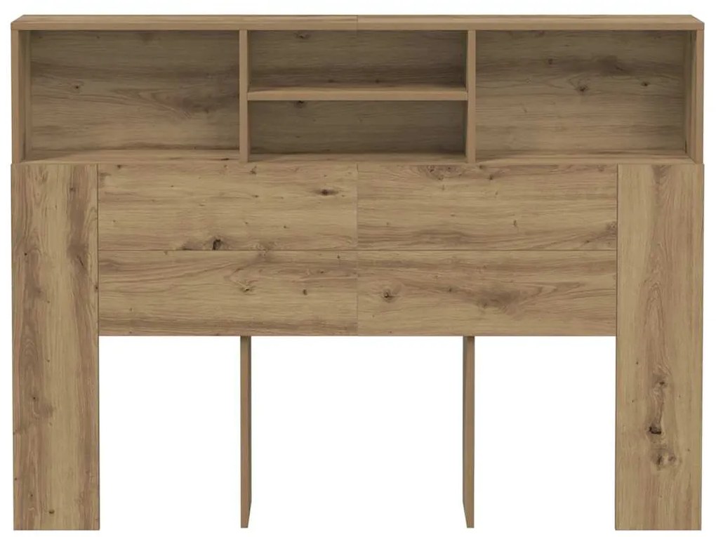 vidaXL Ντουλάπι κεφαλάρι Δρυς τεχνίτης 140x19x103,5 cm