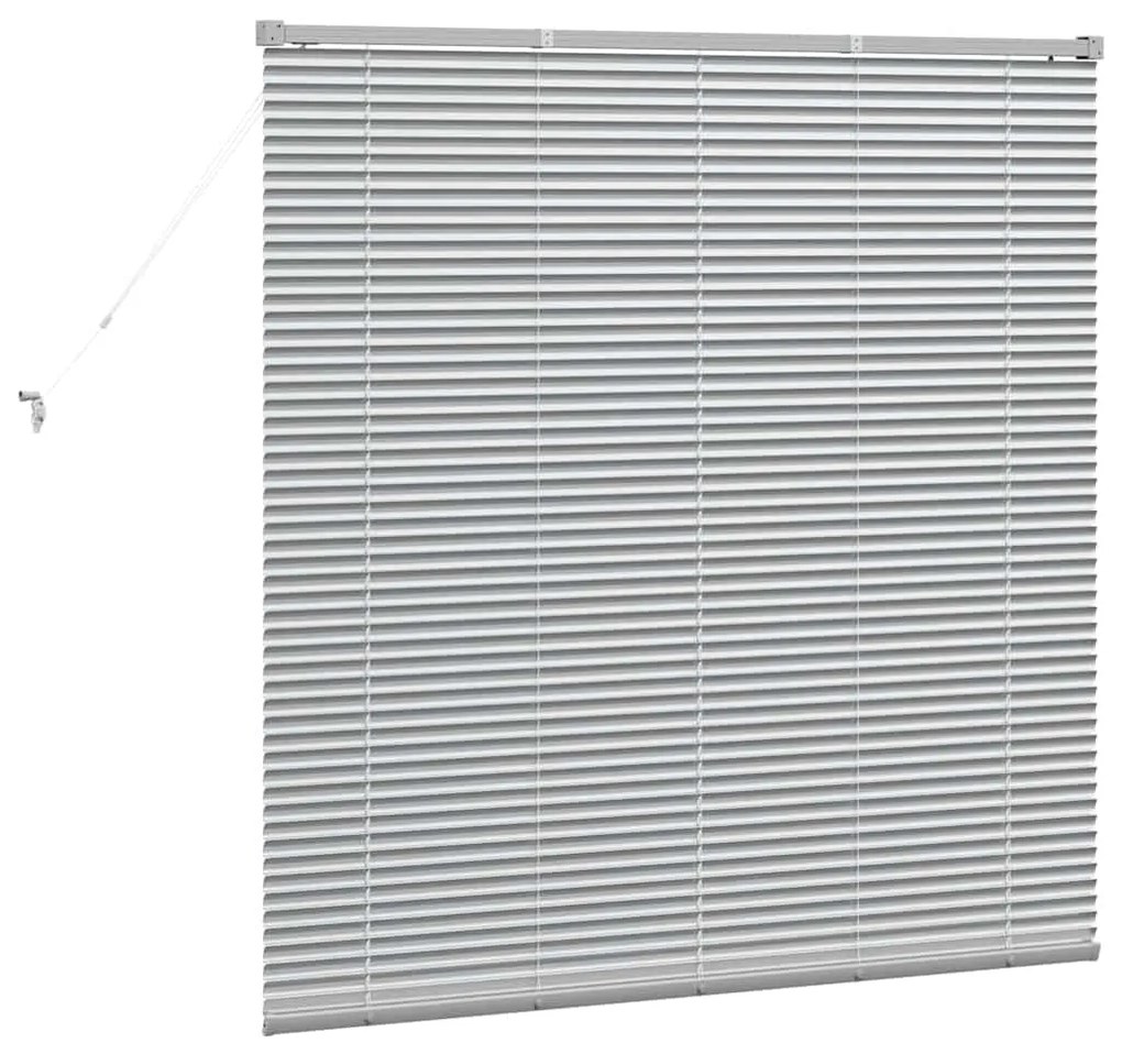 vidaXL Ρολό Παραθύρου με κουρτίνες Ασημί Αλουμίνιο