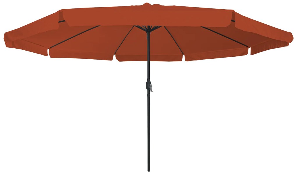 vidaXL Ομπρέλα Κήπου ø395x245 cm Καμένο Πορτοκαλί